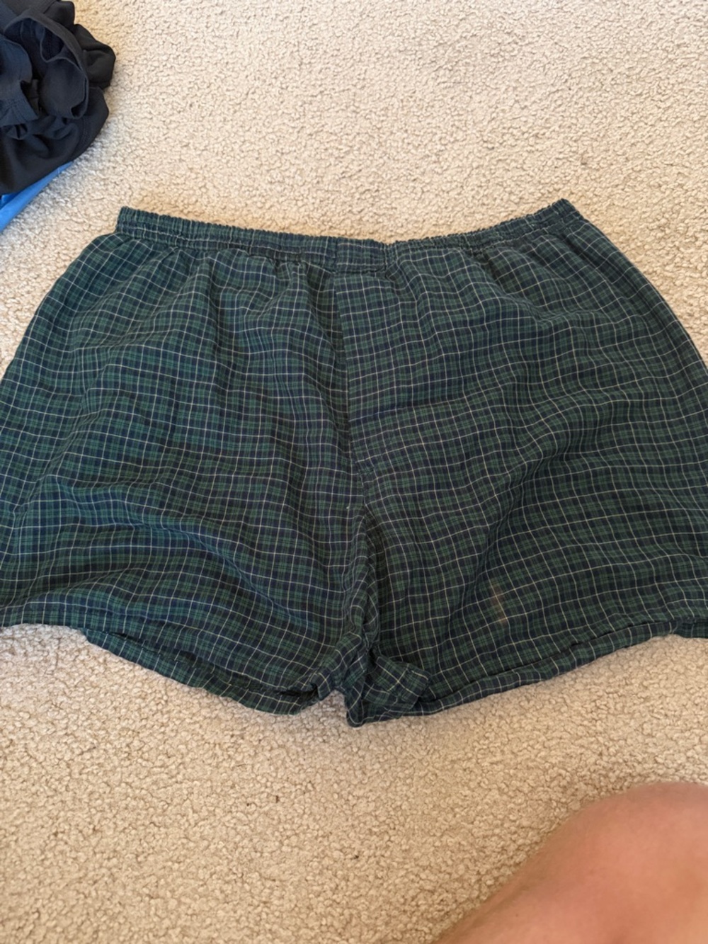 Fruit of the Loom Green Plaid Men’s Boxers